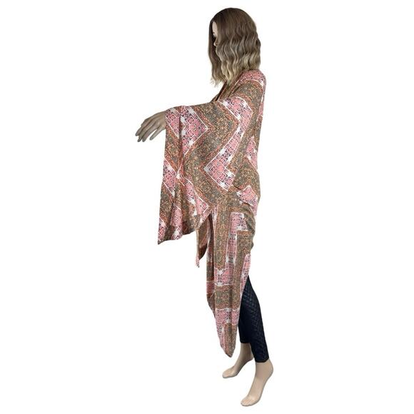 Chrysanthemum Boho Bell Kimono Sleeve Cardigan SZ M/L $69 - Picture 9 of 12